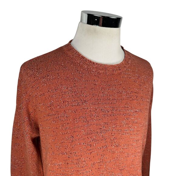 Free People FP Beach Sweater Women’s Small Orange Long Sleeve Pullover Knitted - Picture 2 of 10